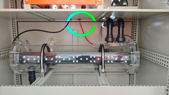 Fully transparent electrolytic cell