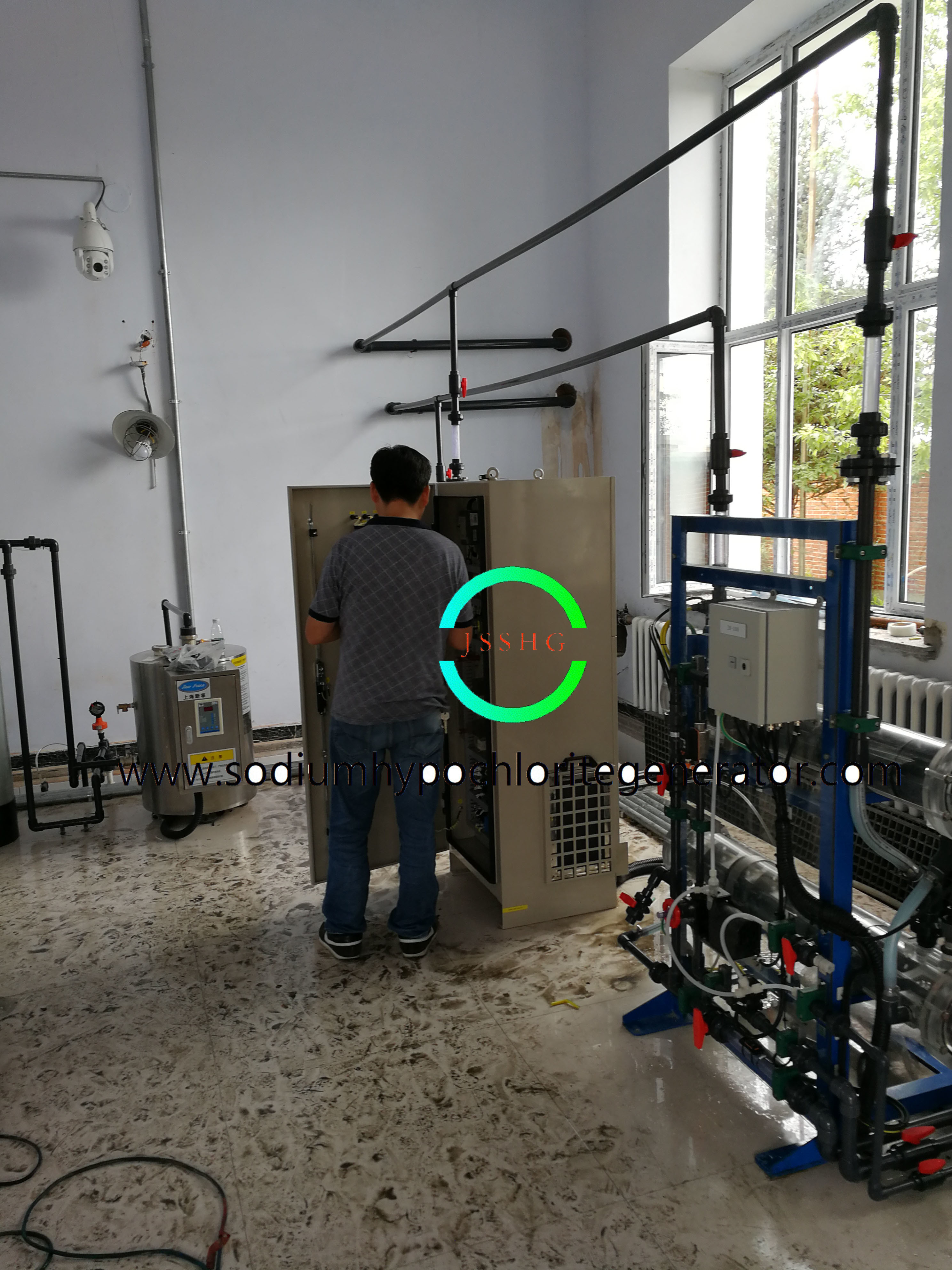 Large Series Sodium Hypochlorite Wastewater Treatment with Nano Scale Coating
